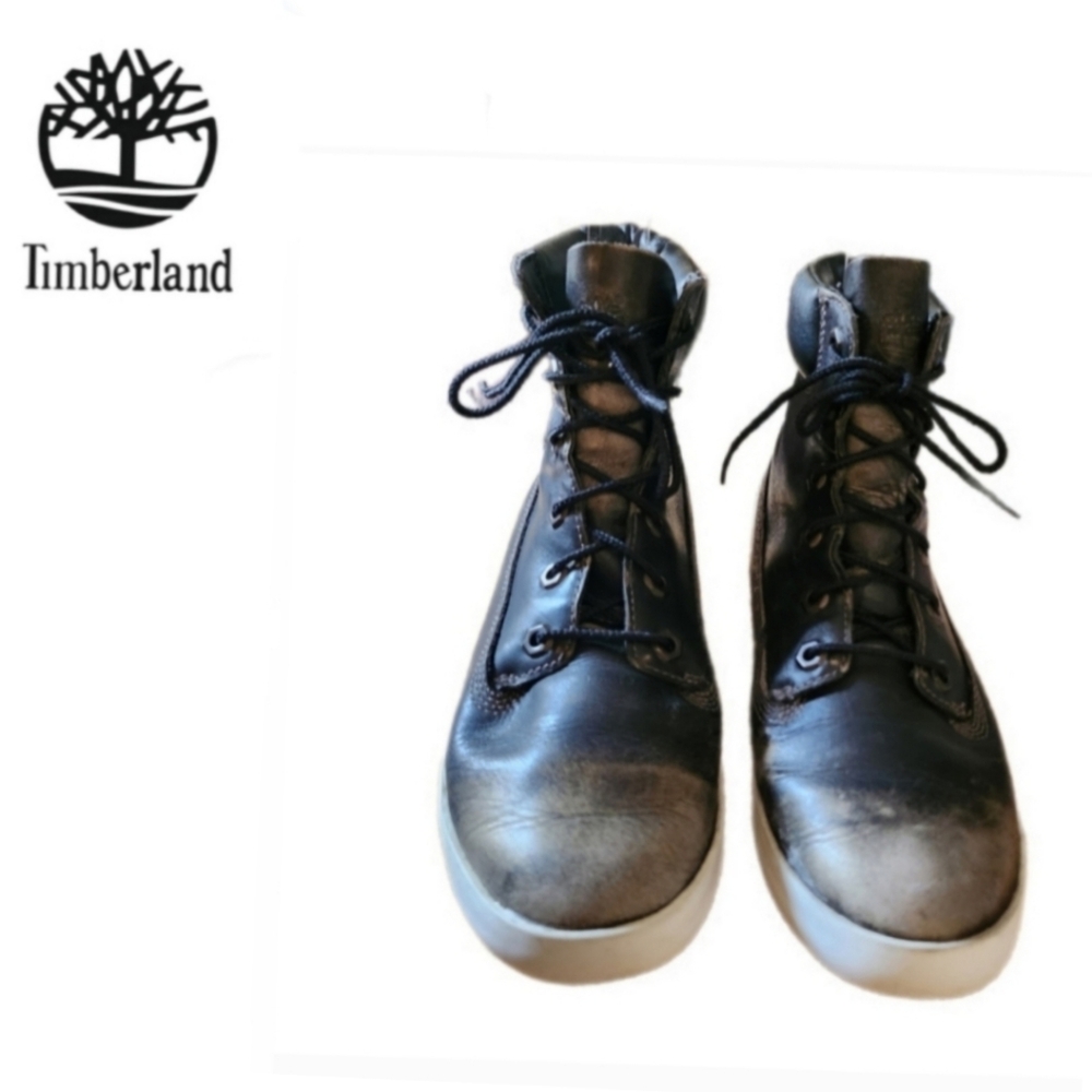 TIMBERLAND GLASTENBURY DISTRESSED A135B ANKLE BOOTS, SIZE 9